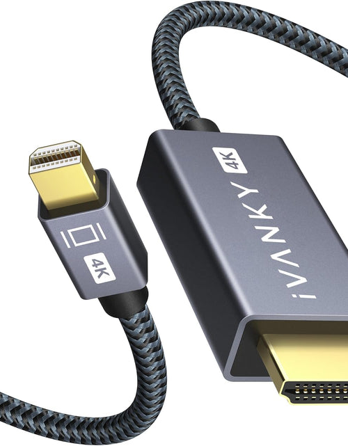 Load image into Gallery viewer, Mini Displayport to HDMI Cable, Mini DP (Thunderbolt) to HDMI Cable 6.6Ft,Nylon Braided,Aluminum Shell,Optimal Chip Solution for Macbook Air/Pro,Surface Pro/Dock,Monitor,Projector and More-1080P
