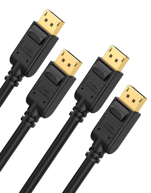 Load image into Gallery viewer, Displayport Cable [10Ft/3M], 4K DP Cable 1.2 Male to Male Support 4K@60Hz, 2K@144Hz Compatible with Computer, Desktop, Laptop, PC, Monitor, Projector,2Pack/Black
