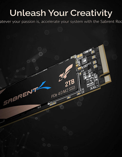 Load image into Gallery viewer, 2TB Rocket Nvme 4.0 Gen4 Pcie M.2 Internal SSD Extreme Performance Solid State Drive with Heatsink (Sb-Rocket-Nvme4-Htsk-2Tb)
