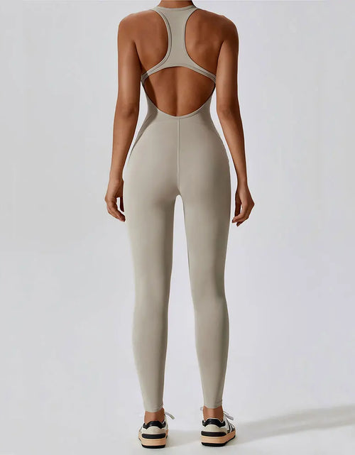 Load image into Gallery viewer, Yoga Jumpsuit Fitness Sports Overalls Gym Clothing Set Yoga Wear Pilates Workout Clothes for Women Outfit Push-Up Activewear
