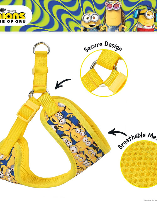 Load image into Gallery viewer, Dog Harness, Medium, Yellow, More than a Minion | Comfortable Mesh No-Pull Dog Harness| Gifts for  Fans and Their Pets | Officially Licensed Pet Product from Universal Studios
