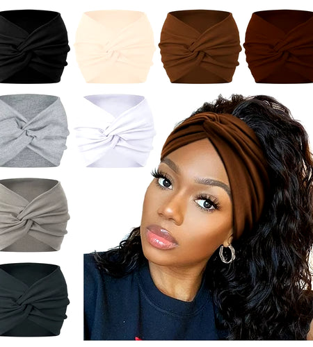 Hair Accessories Twisted Extra Large Thick Wide Headbands Turban Workout Headband Head Wraps for Women