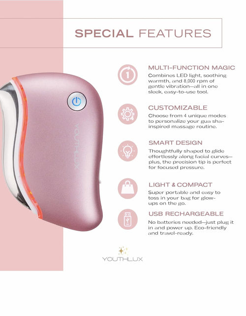 Load image into Gallery viewer, Prosculpt Gua Sha, Ultimate Facial Scraping/Sculpting/Tightening Tool, Heat/Electric Vibration, Anti-Aging/Wrinkles, Eye/Face Puffiness, Tension Relief, Acupressure, Face Lift, Double Chin
