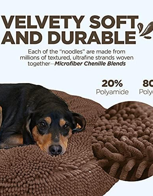 Load image into Gallery viewer, Super Snoozer Dog Bed - Comfortable Bed for Dogs - Microfiber Chenille Dog Bed - Cozy Microfiber Dog Bed Machine Washable - round Dog Bed

