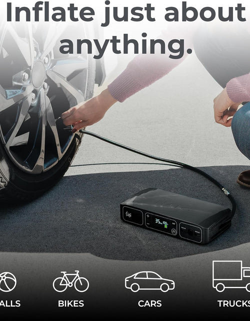 Load image into Gallery viewer, Bolt Air 58830 Portable Car Battery Jump Starter | 100 PSI Air Compressor, 58.8Wh USB Power Bank, Emergency Floodlight &amp; Charger, Jumps Cars Suvs &amp; Trucks, Inflates Tires, TSA Approved — Gray
