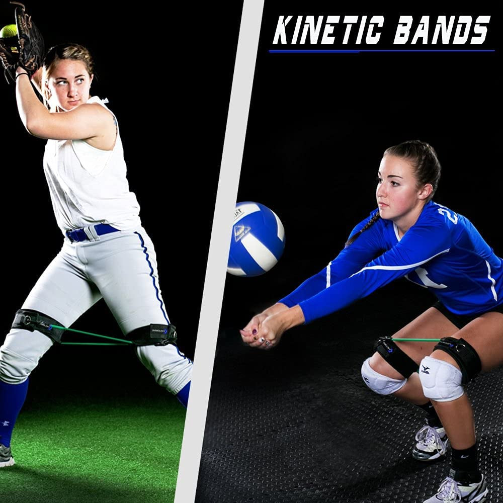 - Speed Agility Exercise Fitness Strength Leg Resistance Bands - Includes Stretching Strap and Digital Training Series – 3 Kit Levels – Youth, Intermediate, and Advanced Athletes