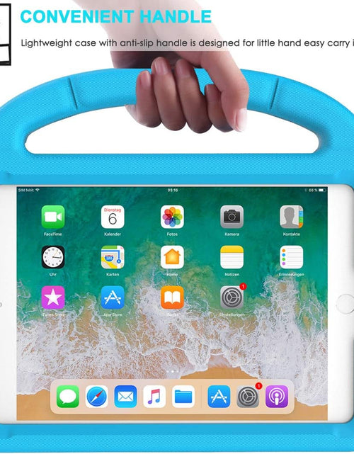 Load image into Gallery viewer, Ipad Mini 5/4/3/2/1 Case for Kids, Durable Shockproof Protective Handle Bumper Stand Cover with 2*Screen Protectors for 7.9 Inch Apple Ipad Mini 5Th/4Th/3Rd/2Nd/1St Generation, Blue
