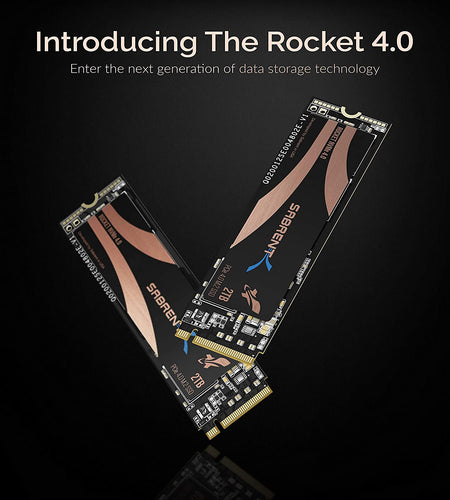 2TB Rocket Nvme 4.0 Gen4 Pcie M.2 Internal SSD Extreme Performance Solid State Drive with Heatsink (Sb-Rocket-Nvme4-Htsk-2Tb)