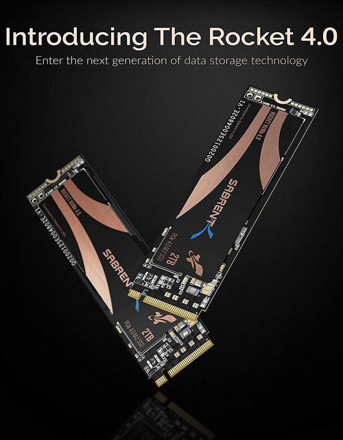 Load image into Gallery viewer, 2TB Rocket Nvme 4.0 Gen4 Pcie M.2 Internal SSD Extreme Performance Solid State Drive with Heatsink (Sb-Rocket-Nvme4-Htsk-2Tb)
