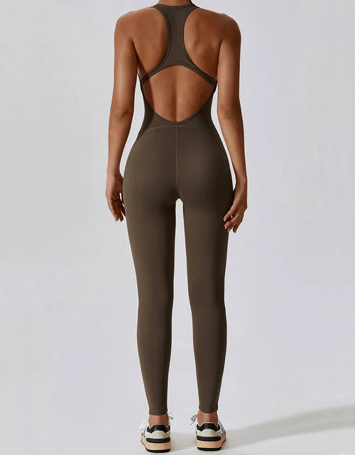 Load image into Gallery viewer, Yoga Jumpsuit Fitness Sports Overalls Gym Clothing Set Yoga Wear Pilates Workout Clothes for Women Outfit Push-Up Activewear
