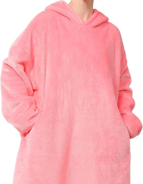 Load image into Gallery viewer, Blanket Hoodie,Oversized Wearable Sherpa Fleece Blanket Sweatshirt,Super Soft Warm Cozy with Giant Pocket,Gifts for Women Men Adults Teenagers Kids, One Size Fits All
