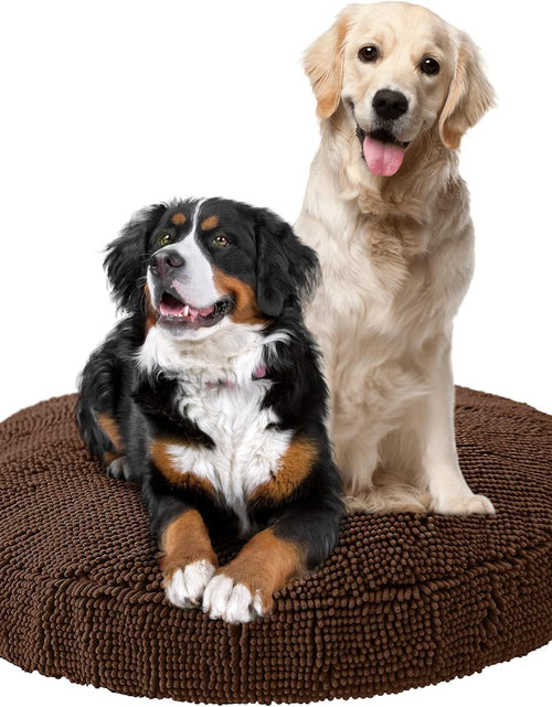 Load image into Gallery viewer, Super Snoozer Dog Bed - Comfortable Bed for Dogs - Microfiber Chenille Dog Bed - Cozy Microfiber Dog Bed Machine Washable - round Dog Bed
