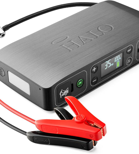 Bolt Air 58830 Portable Car Battery Jump Starter | 100 PSI Air Compressor, 58.8Wh USB Power Bank, Emergency Floodlight & Charger, Jumps Cars Suvs & Trucks, Inflates Tires, TSA Approved — Gray