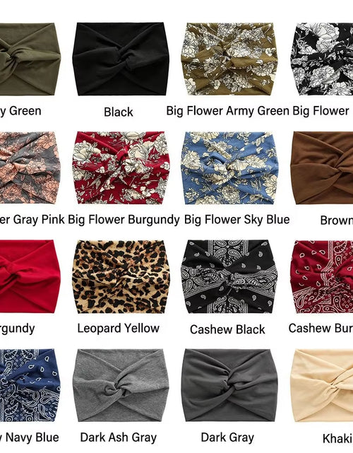 Load image into Gallery viewer, Hair Accessories Twisted Extra Large Thick Wide Headbands Turban Workout Headband Head Wraps for Women
