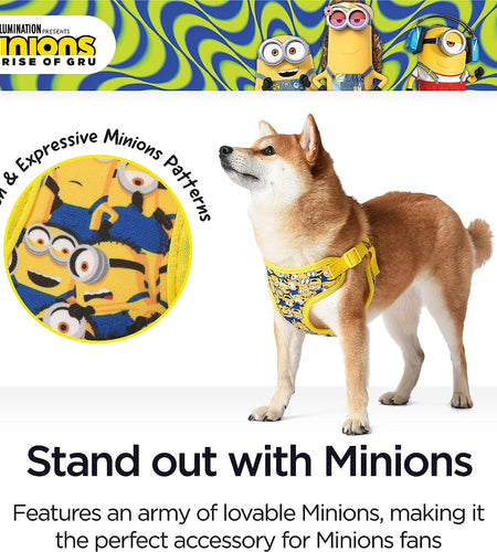 Dog Harness, Medium, Yellow, More than a Minion | Comfortable Mesh No-Pull Dog Harness| Gifts for  Fans and Their Pets | Officially Licensed Pet Product from Universal Studios