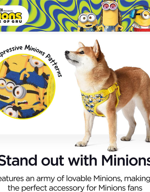 Load image into Gallery viewer, Dog Harness, Medium, Yellow, More than a Minion | Comfortable Mesh No-Pull Dog Harness| Gifts for  Fans and Their Pets | Officially Licensed Pet Product from Universal Studios
