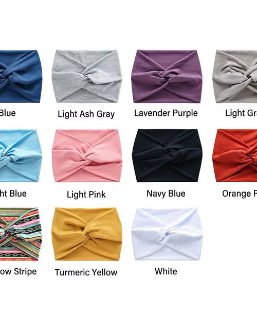 Load image into Gallery viewer, Hair Accessories Twisted Extra Large Thick Wide Headbands Turban Workout Headband Head Wraps for Women

