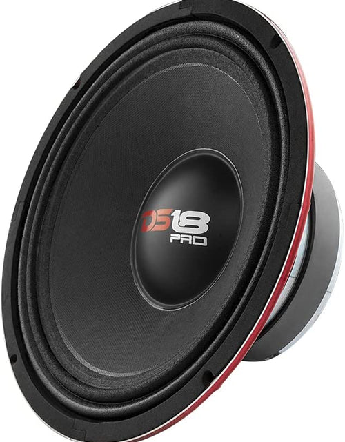 Load image into Gallery viewer, PRO-X10M Loudspeaker - 10", Midrange, Red Steel Basket, 600W Max, 300W RMS, 8 Ohms - Premium Quality Audio Door Speakers for Car or Truck Stereo Sound System (1 Speaker), Classic

