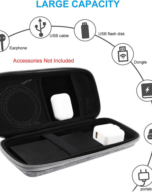 Load image into Gallery viewer, Powerbank Hard Travel Case Compatible RAV Power 26800/20100/20000Mah, Anker Power Core 26800Mah/ Powercore +26800Mah, ROMOSS 30000Mah, Miady Charger, Ekrist, Lab599 Tx500 Radio(Light Grey)
