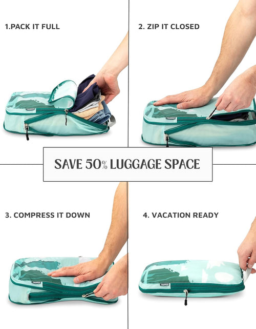 Load image into Gallery viewer, Compression Packing Cubes for Travel- Packing Cubes and Travel Organizers
