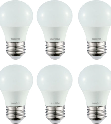 41564-SU LED A15 Refrigerator Light Bulb, 5.5 Watts (40W Equivalent), 450 Lumens, Medium Base (E26), Dimmable, Frosted Finish, UL Listed, Energy Star, 27K - Warm White, 6 Pack