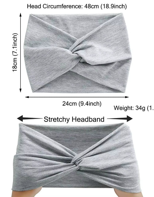 Load image into Gallery viewer, Hair Accessories Twisted Extra Large Thick Wide Headbands Turban Workout Headband Head Wraps for Women
