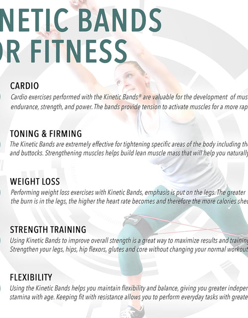 Load image into Gallery viewer, - Speed Agility Exercise Fitness Strength Leg Resistance Bands - Includes Stretching Strap and Digital Training Series – 3 Kit Levels – Youth, Intermediate, and Advanced Athletes
