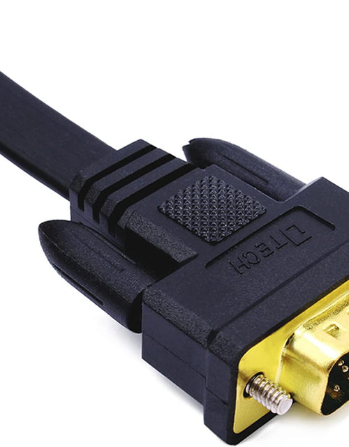Load image into Gallery viewer, 65Ft Extra Long VGA to VGA Cable for Computer Monitor 15 Pin Male to Male Flat VGA Cord Full HD Video (20 Meter, Black)
