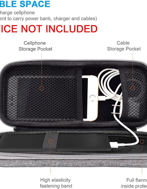 Load image into Gallery viewer, Powerbank Hard Travel Case Compatible RAV Power 26800/20100/20000Mah, Anker Power Core 26800Mah/ Powercore +26800Mah, ROMOSS 30000Mah, Miady Charger, Ekrist, Lab599 Tx500 Radio(Light Grey)
