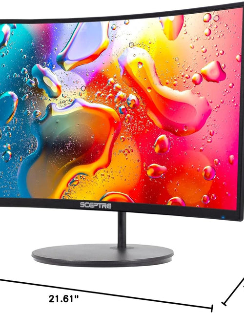 Load image into Gallery viewer, 24" Curved 75Hz Gaming LED Monitor Full HD 1080P HDMI VGA Speakers, VESA Wall Mount Ready Metal Black 2019 (C248W-1920RN)
