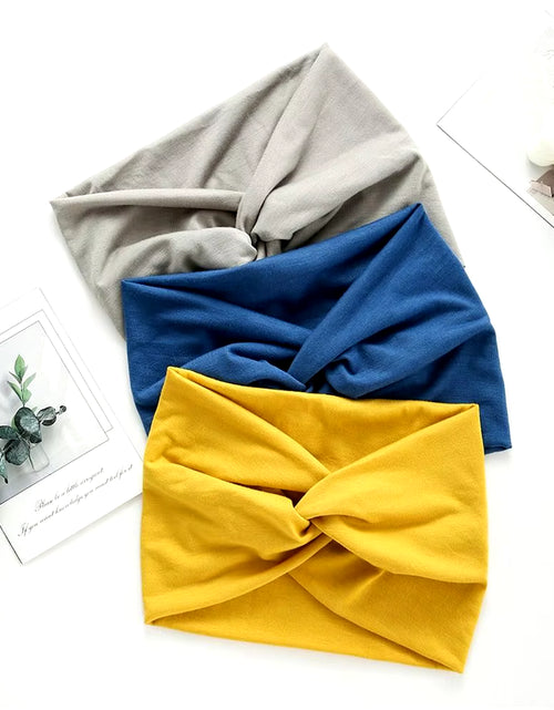 Load image into Gallery viewer, Hair Accessories Twisted Extra Large Thick Wide Headbands Turban Workout Headband Head Wraps for Women

