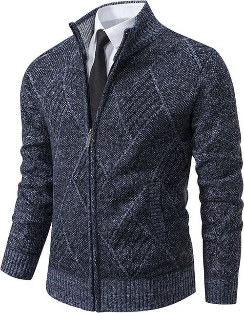 Load image into Gallery viewer, Men'S Cardigan Sweaters Casual Full Zip Sweaters Knitted Cardigan with Pockets
