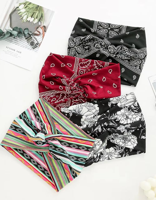 Load image into Gallery viewer, Hair Accessories Twisted Extra Large Thick Wide Headbands Turban Workout Headband Head Wraps for Women
