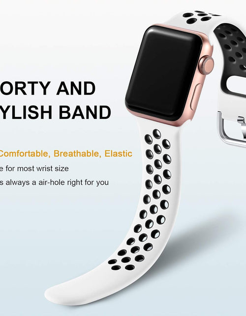 Load image into Gallery viewer, 3 Pack Sport Bands Compatible with Apple Watch Band 44Mm 46Mm 45Mm 42Mm 49Mm Men Women,Soft Silicone Breathable Band for Iwatch SE Ultra 3 2 for Iwatch Series 11 10 9 8 7 6 5 4 3 2 1

