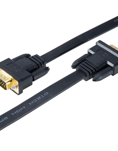 Load image into Gallery viewer, 65Ft Extra Long VGA to VGA Cable for Computer Monitor 15 Pin Male to Male Flat VGA Cord Full HD Video (20 Meter, Black)
